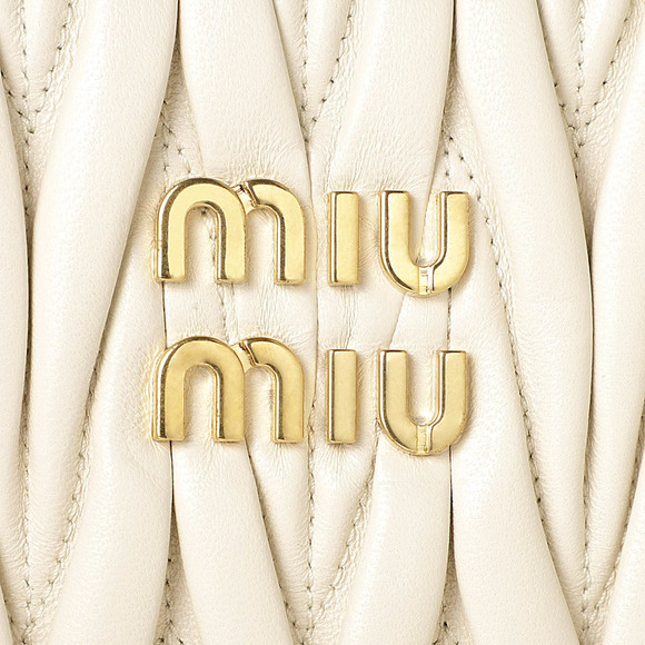 Miu Miu Matelassé Nappa Leather 2Way Tote Bag White - Picture 10 of 11